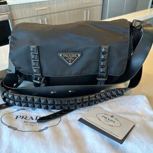COPY - Prada New Vela Studded Messenger Bag